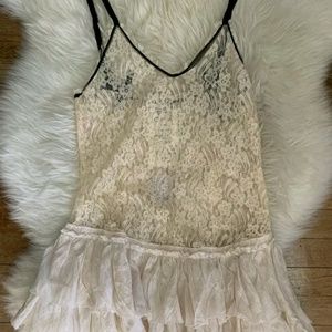 Free People One "Violette" Lace slip dress NWT